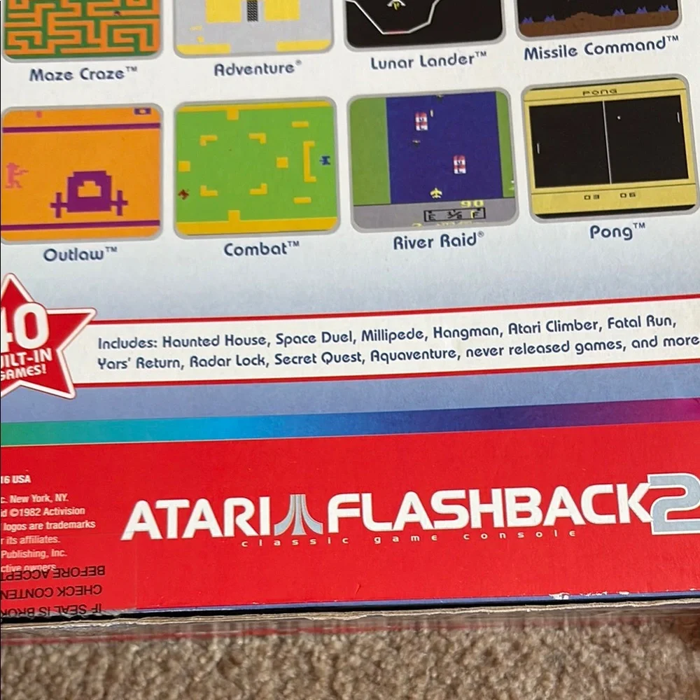 Atari Flashback 2 Classic Game Console - Black and Brown